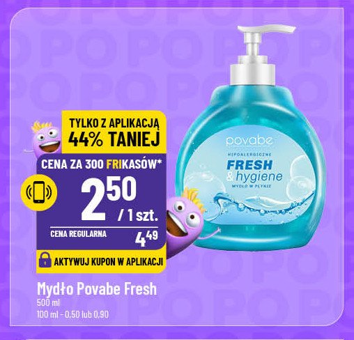 Mydło fresh & hygiene Povabe promocja w POLOmarket