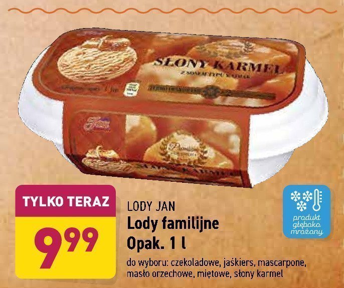 Lody mas艂o orzechowe Lody jan promocja