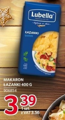 Makaron łazanki Lubella 400g promocja w Selgros