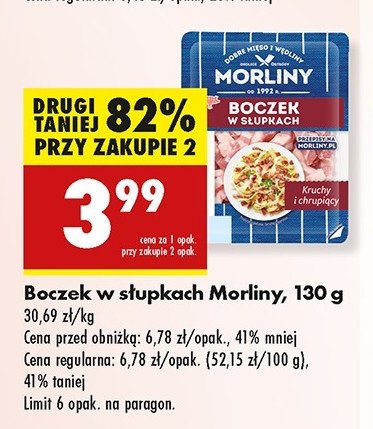 Boczek w s艂upkach Morliny promocja