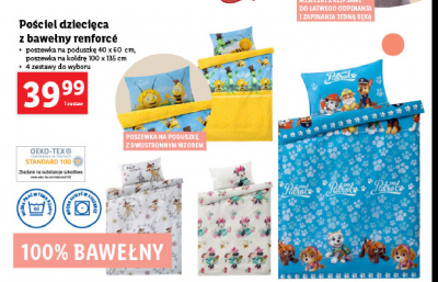 Pościel dziecięca z bawełny renforce 100 x 135 cm + 40 x 60 cm pszczółka maja promocja