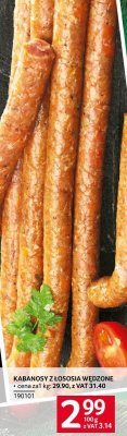 Kabanosy z łososia wędzone promocja w Selgros