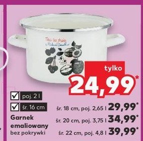 Garnek emaliowany 3.75 l promocja