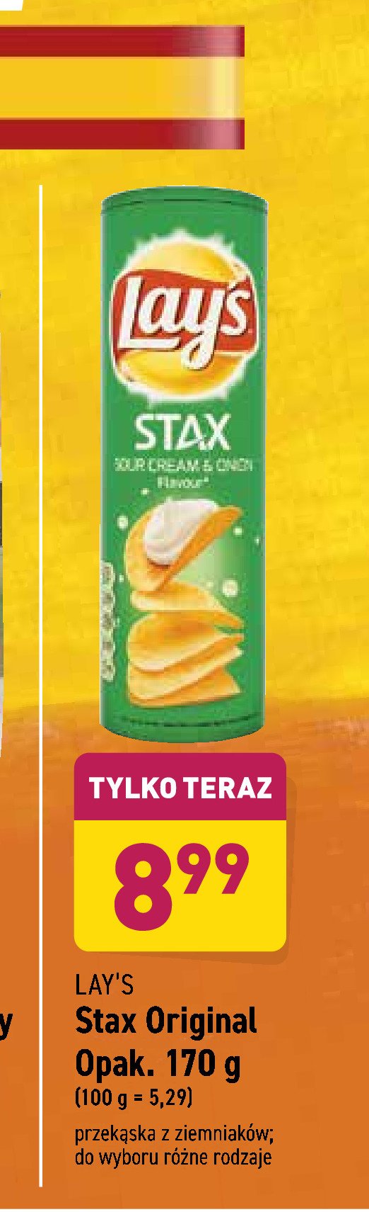 Chipsy original Lay's stax Frito lay lay's promocja