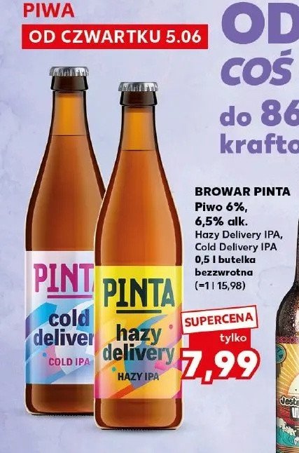 Piwo Pinta hazy delivery promocja