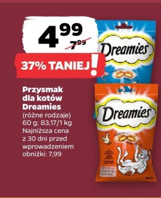 Przysmak dla kotów Dreamies promocja w Netto