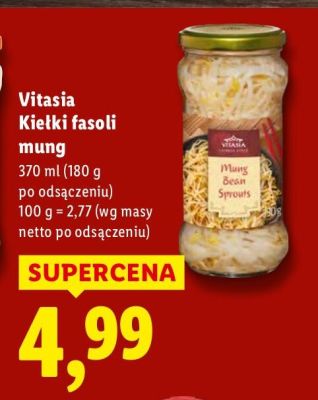 Kiełki fasoli mung  promocja w Lidl