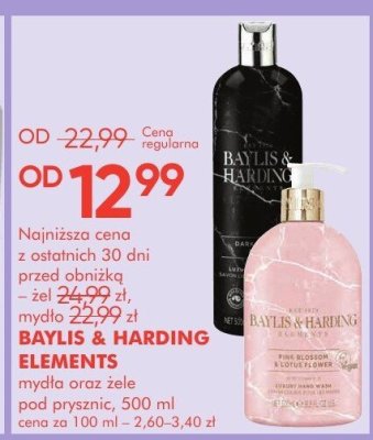 Mydło oraz żel pod prysznic BAYLIS & HARDING ELEMENTS, 500 ml promocja w Super-Pharm