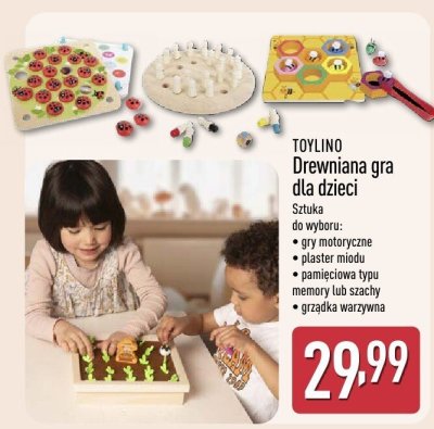 Drewniana gra dla dzieci  promocja w Aldi