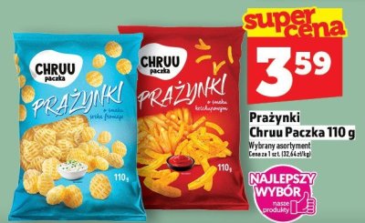 Prażynki Chruu Paczka 110 g promocja w TOPAZ