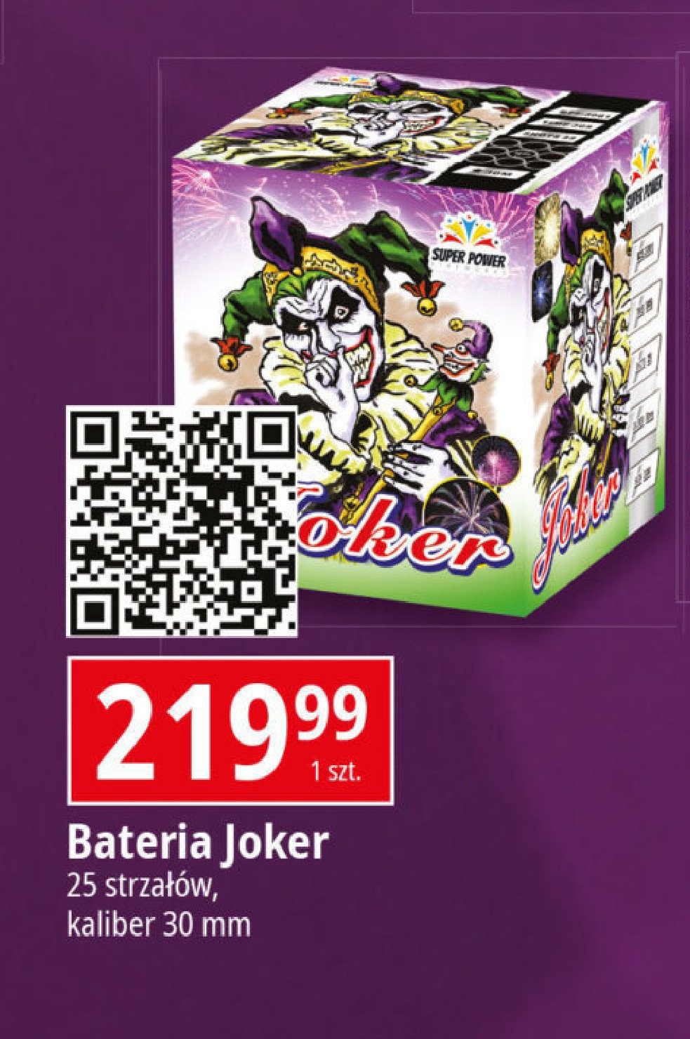 Bateria 25 strzałowa joker promocja w Leclerc