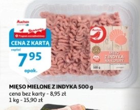 Mięso mielone z indyka Auchan promocja