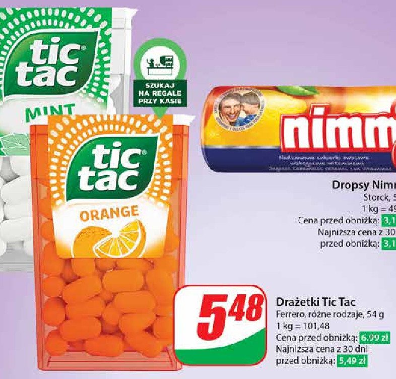 Cukierki fresh mint Tic tac promocja