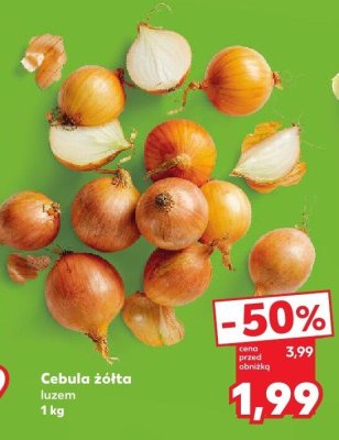 Cebula żółta luzem 1 kg promocja w Kaufland