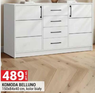 Komoda BELLUNO 150x84x40 cm, kolor biały promocja w Merkury Market