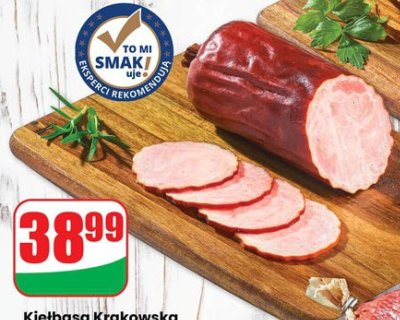 Kie艂basa krakowska z szynki sucha W臋dliniarnia premium promocja w Dino