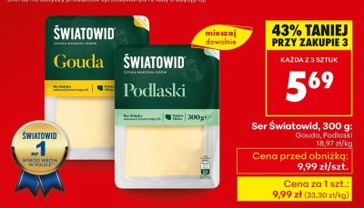 Ser gouda w kawałku Serenada promocja w Biedronka