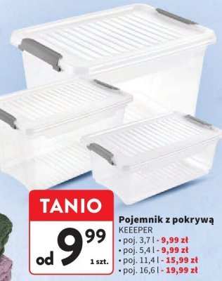 Pojemnik z pokrywą KEEEPER promocja w Intermarche