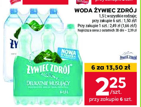 Woda niegazowana Żywiec Zdrój promocja w Stokrotka