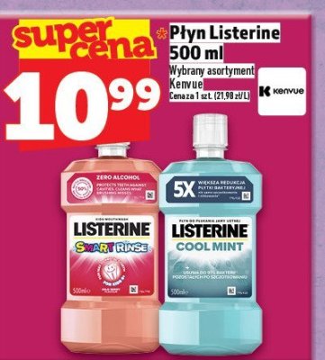 Płyn Listerine 500 ml promocja w TOPAZ