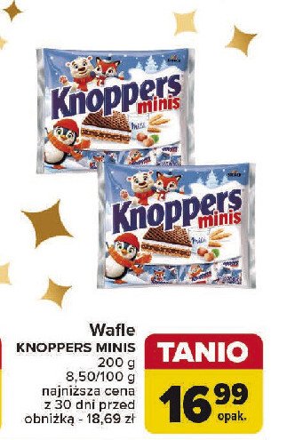 Wafelki Knoppers minis promocja w Carrefour