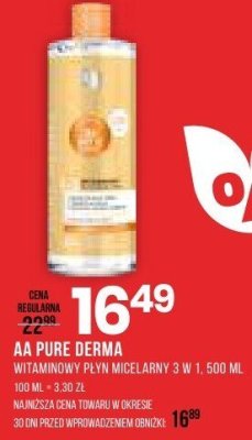 Krem AA PURE DERMA promocja w Drogerie Natura