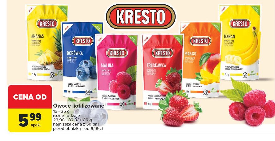 Ananas Kresto promocja w Carrefour