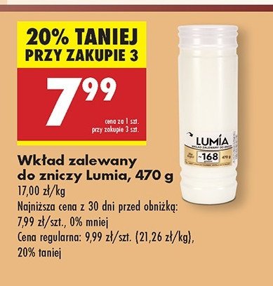 Wkład zalewany 168h Lumia promocja w Biedronka
