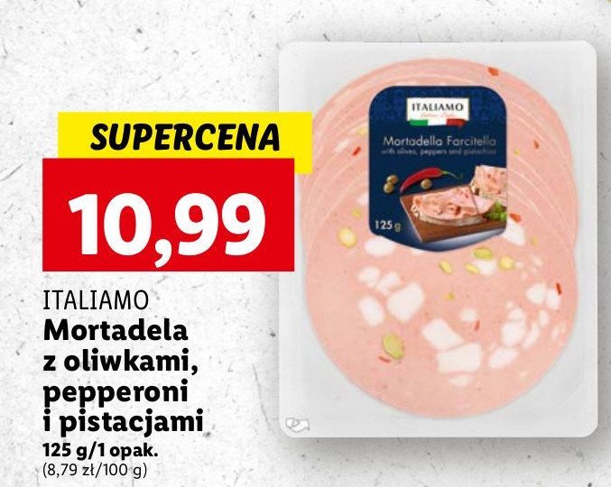 Mortadela z oliwkami i pepperoni Italiamo promocja