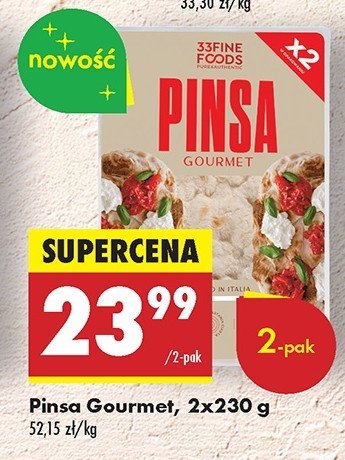 Pinsa 33 fine foods promocja