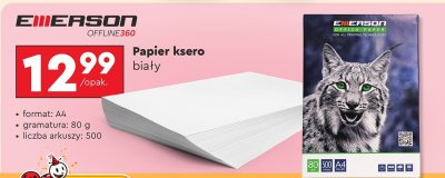 Papier ksero biały A4 Emerson promocja