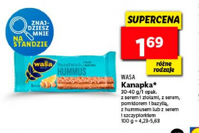 Kanapka z serkiem i szczypiorkiem Wasa promocja