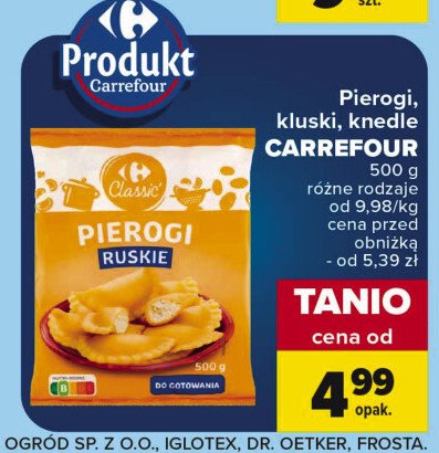 Pierogi ruskie Carrefour promocja