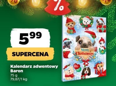 Kalendarz adwentowy Baron promocja w Netto