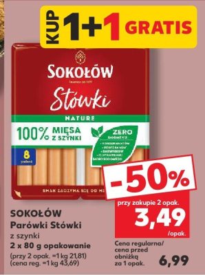 Parówki Stówki z szynki promocja w Kaufland