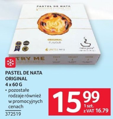 Pastel de nata original Try Me 4 x 60 g promocja w Selgros