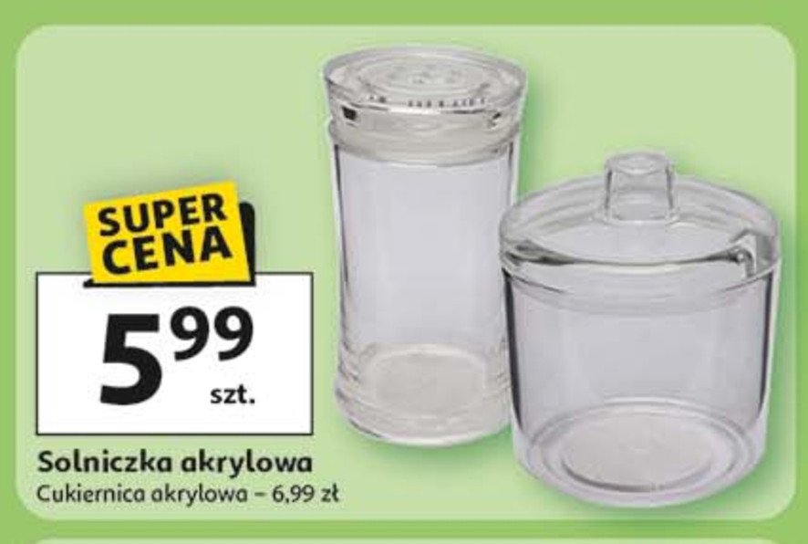 Solniczka akrylowa promocja w Auchan
