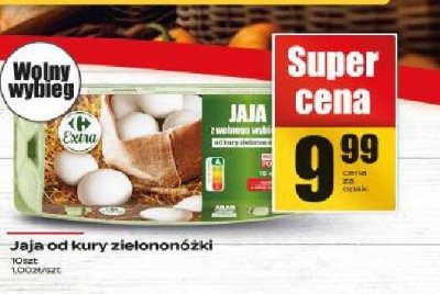 Jaja od kury zielononóżki promocja w Supeco