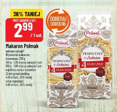 Makaron Polmak promocja w POLOmarket