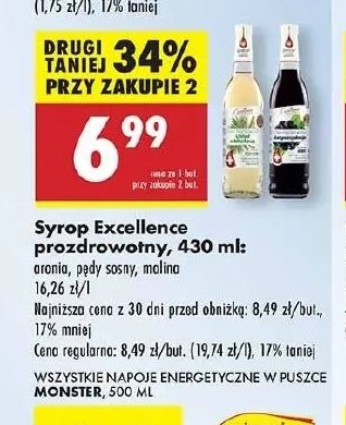 Syrop malinowy Excellence promocja