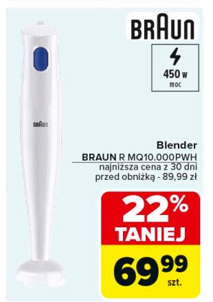 Blender mq10.000pwh Braun promocja w Carrefour Market