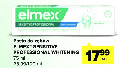 Pasta do zębów gentle whitening Elmex sensitive professional promocje