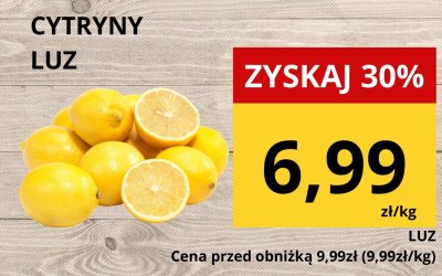Cytryny luz promocja w Supeco