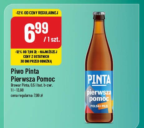 Piwo Pinta pierwsza pomoc promocja