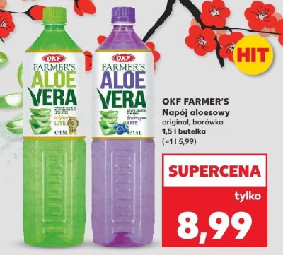 Napój aloesowy borówka promocja w Kaufland