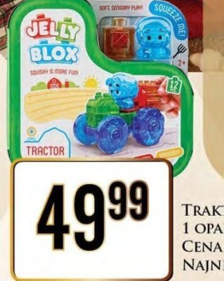 Traktor z klocków Jelly Blox 1 opak. promocja w Dino