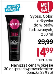 Odżywka do włosów farbowanych Syoss color promocja