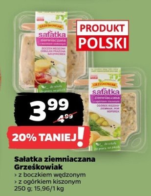 Sałatka ziemniaczana z boczkiem wędzonym promocja w Netto