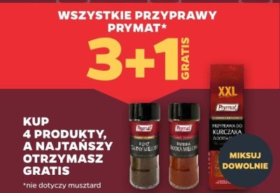 Przyprawa 3+1 GRATIS promocja w Netto