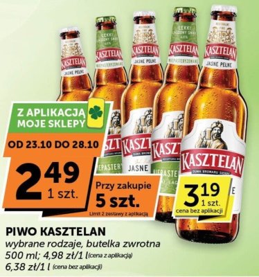 Piwo Kasztelan jasne pe艂ne promocja w Groszek